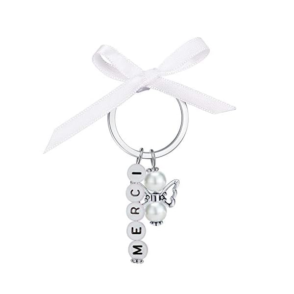 15 llaveros + bolsa de organza, regalos para invitados, boda, bautizo, Navidad, cumpleaños, comunión, confirmación… - Imagen 8