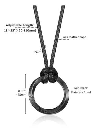 PiercingJ Norse Viking Necklace for Men Stainless Steel Adjustable Rope Chains Vintage Amulet Pendant Jewelry Gift3