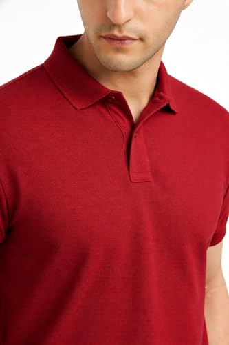 Image of Men's Plain Polo Neck T-Shirt | Comfortable | Stylish Casual & Smart Wear | Half Sleeve | Regular Fit