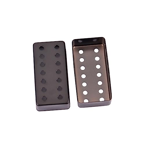 HYTROVE 14穴弦用ハムバッカー ピックアップカバー 黒 装飾カバー 約 エレキギター交換部品