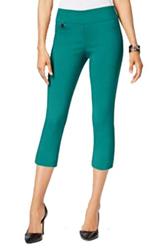 ALFANI Women's Tummy-control Pull-on Cropped Pants