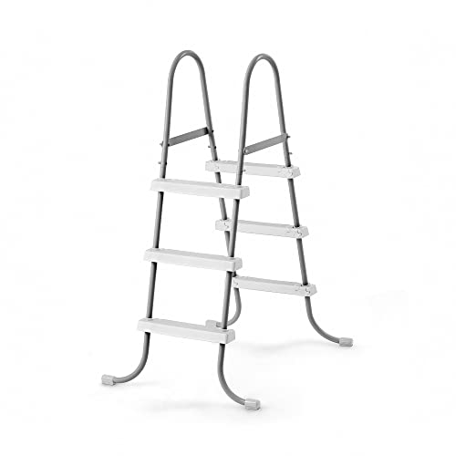 Intex Above Ground Steel Frame Pool Ladder & Intex Cleaning Maintenance Pool Kit #TOP1