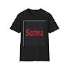 Sativa Unisex T-Shirt, Cannabis Shirt, Soft Cotton Tee, Gift for Weed Lovers, Cool Graphic Tee, 420 Apparel
