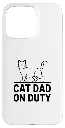 Cat Dad On Duty �X�}�z�P�[�X iPhone 15 Pro Max �p