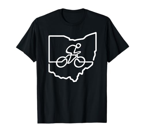Bicycle Ohio Cycling Shirt Cyclist Gift Bike Road Racing T-Shirt