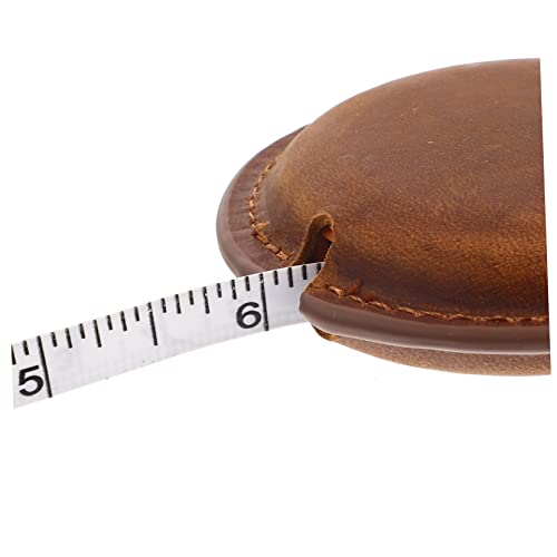 HOMSFOU Multipurpose Tape Measure for Body and Clothing Vintage Design Convenient Portable Measuring Tool Lightweight and Durable for Sewing and Crafting Dark