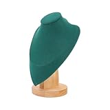 Abaodam Expositor de Joyas para Collares en Plástico Verde Tamaño Medio Diseño Elegante para Uso en Exhibición y Organización
