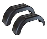 Farbe: Schwarz Fastcar Paar Kunststoff 25,4 cm Trailer Schutzblech