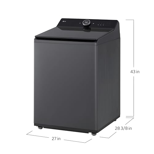 LG 5.5 cu. ft. Smart Top Load Washer in Matte Black with Impeller, eZDispense and Faucet Water and LCD Digital Dial Control - Image 3