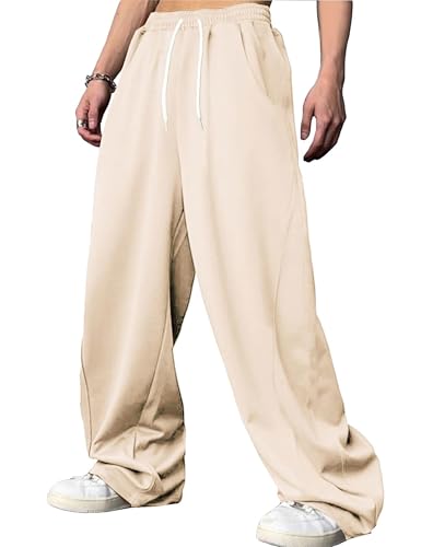 Pantalon de survêtement ample à jambes larges avec cordon ajustable - 4
