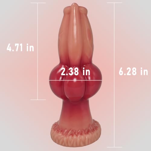 6.2 Inch Long Thick Monster Dog Knot Dildo for Anal Play - Image 2
