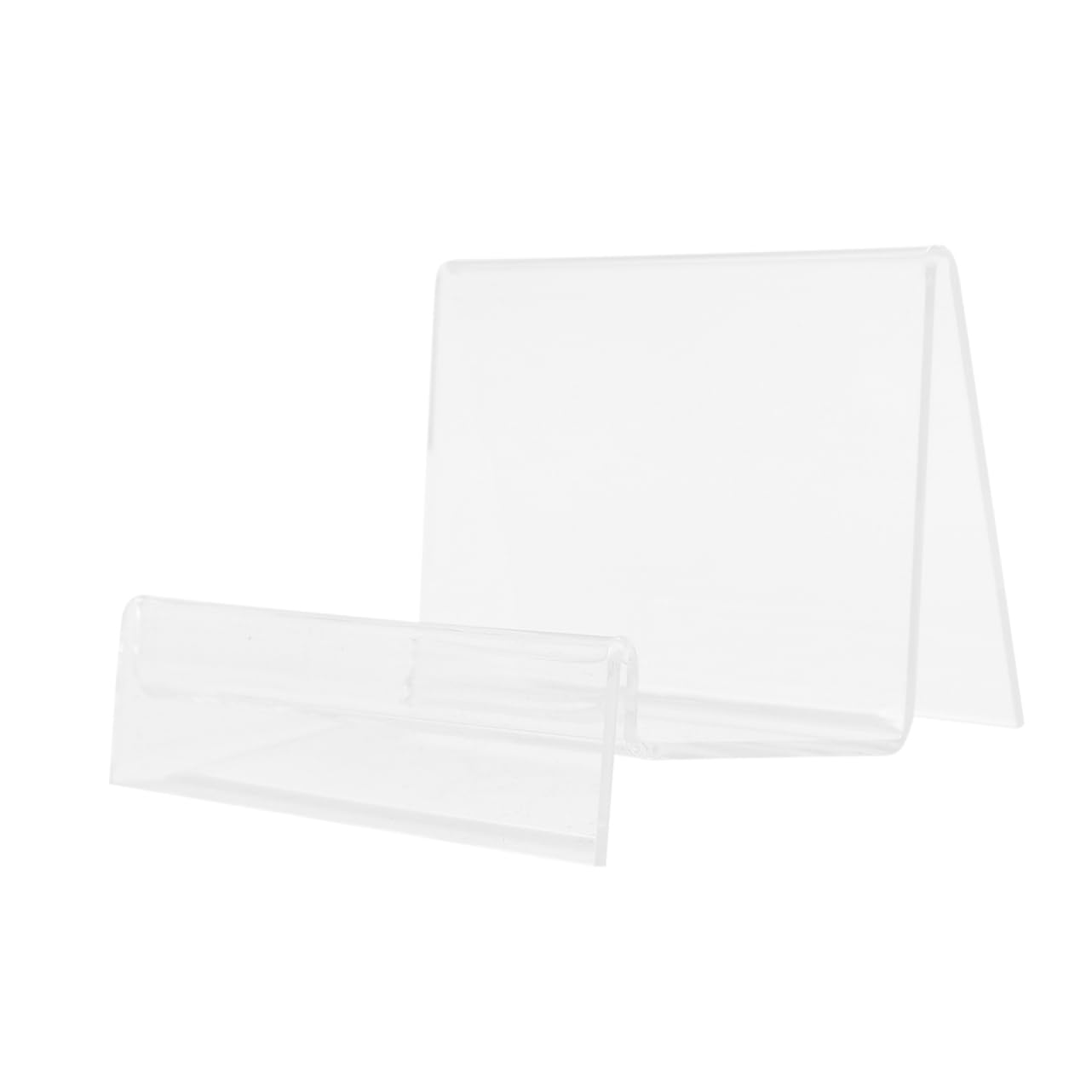 Cabilock 1Pc Clear Acrylic Display Shelf Single Layer Wallet Purse Holder Versatile Jewelry Shelf Nail Polish Cosmetics Rack Design for Home Supermarket Display