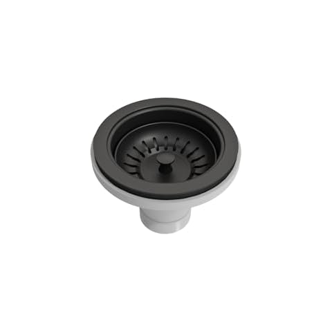 BOCCHI 2330 0001 MB Fireclay Matte Black Kitchen Sink Strainer Cover
