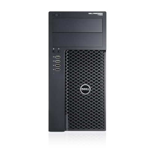 Image of (Refurbished) Dell T1650 High Performance Quad-Core Desktop Computer PC (Intel Xeon E3-1270, 8 GB RAM, 500 GB HDD, Intel HD + NVIDIA Quadro K2000 Graphics, Windows 10 Pro, MS Office), Black