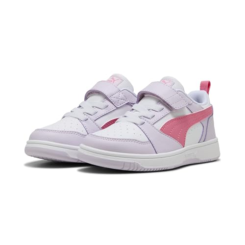 PUMA Rebound V6 LO AC+ PS, Zapatillas, Lilac Frost-Magic Rose White, 34.5 EU