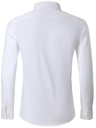Mens Dress Shirts 4-Way Stretch Long Sleeve Slim Fit Formal Shirt Business Casual Wedding Dating Button Down Shirts3