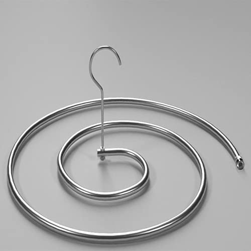 WANZSC Percha de manta de acero inoxidable redondo espiral colcha hojas percha giratoria secadero ahorrar espacio percha interior exterior suministros Cover