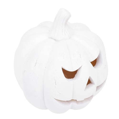 Support de lumière citrouille EMUKOEP en résine avec breloque - 5