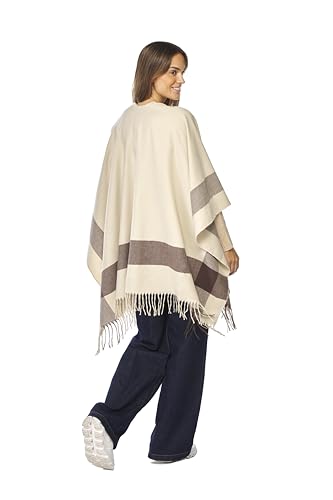 Image of Women's Shawl Wrap Poncho Ruana Cape Cardigan Sweater Open Front for Fall Winter Spring
