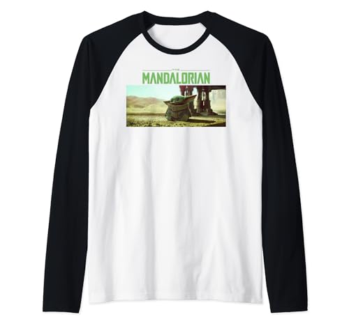 T-shirt Star Wars The Mandalorian doux anti-irritation coupe raglan pour fan de The Child
