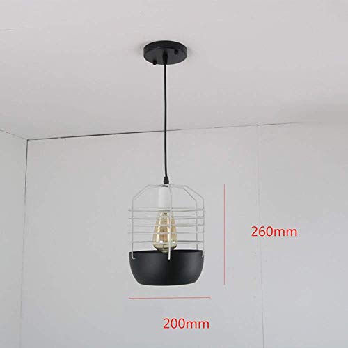 Lustre LED industriel suspension cage oiseaux rétro e27 den - 3