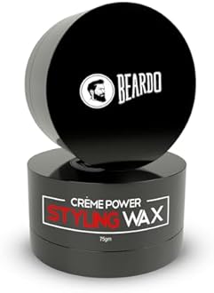 Beardo Creme Power Styling Wax, 75 gm | Cream Hair Wax Men | Crème Styling Wax | Volumizing Wax | Natural Finish | Hair Cream | Hair Wax for Non Stick, Smooth Hair