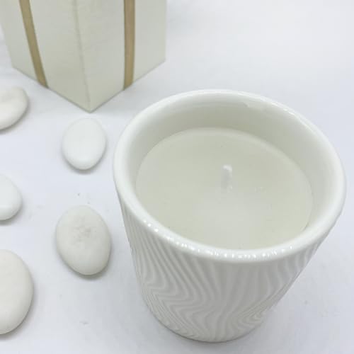 Doni Bomboniere Vela perfumada con portavelas en idea de regalo, velas de aniversario, primera comunión, santa confirmación, objetos útiles 50° 25° Ideas originales económicas