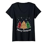 Photo Gallery donna merry christmas leopard buffalo plaid rosso verde pigiama natale maglietta con collo a v Photo Gallery donna merry christmas leopard buffalo plaid rosso verde pigiama natale maglietta con collo a v
