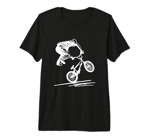 Vélo BMX Rider Free Style Cadeau pour Hommes, Femmes et Enfants T-Shirt Haut de Gamme
