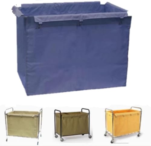 Carrito de lavandería impermeable y contenedor duradero con bolsa extraíble 2