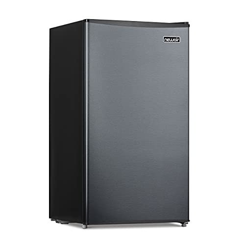NewAir 3.3 Cu. Ft. Compact Mini Fridge with Chiller Compartment, Energy Star Certified, Single Door Refrigerator, Can Dispenser, Perfect for Dorm Rooms, Bedrooms, Home Offices, and RV Vans