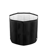 YYW Tragbare faltbare Eisbadewanne, große tragbare Badewanne für Zuhause, Outdoor, Fitnessstudios, zusammenklappbare Einweichbadewanne für Dusche (Isolierungsset, 70 cm)