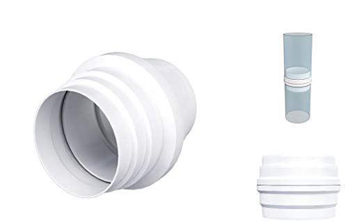 Image of 4" 5" 6" Condensation Duct Connector Heat Recovery Extractor Shower Bathroom Fan (4" 100mm)