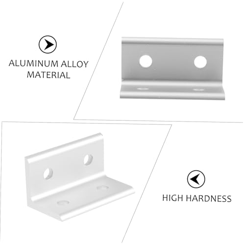 Connecteurs angle pour profilé aluminium par 10 équerres de fixation - 8