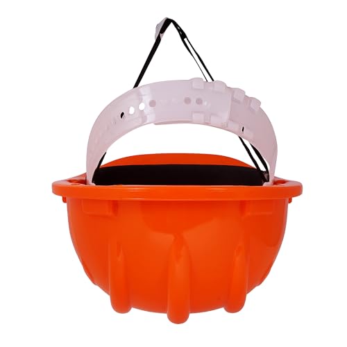 Image of Aktion AK H11 ORG Safety Helmets Nape Type, IS 2925:1984 Color: Orange, Pack of 15