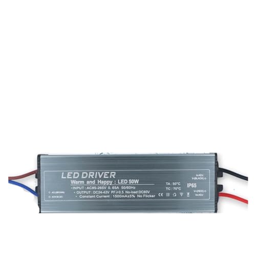 Pilote LED 50W étanche AC170-256V vers DC24-42V avec boîtier robuste haute performance