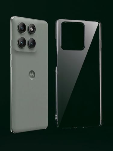 Image of DIZORO Compatible with Motorola Moto Edge 60 Pro 5G Back Cover Case Clear,[ Anti Yellow ][Military Grade Protection] Hard PC Back Cover Transparent