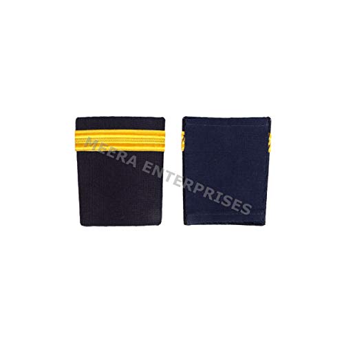 Image of Third Officer Epaulettes (Blue & Gold)-01