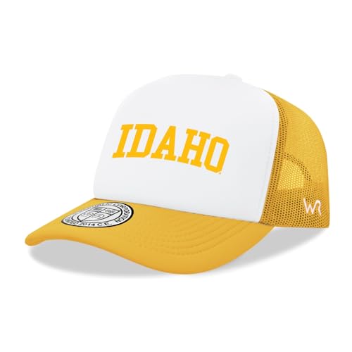 BH Fashion Company University of Idaho Vandals Trucker Mesh Snapback Game Day Hat White/Gold