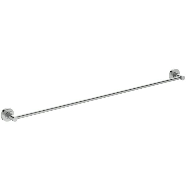 Ideal Standard A9244AA IOM Towel Rail 80 cm, Towel Rail Bath Towel Holder for Bathroom Wall Mounted, Chrome