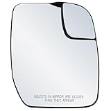 Passenger Side Mirror Glass Assembly Non-Heated With Plastic Backing Plate...