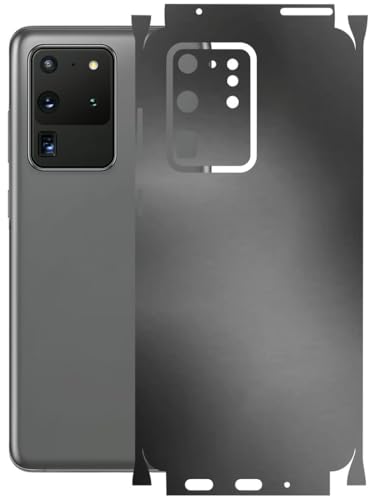 Image of AtOdds - Full Body Back Screen Guard Protector Film - Lamination Wrap Skin Sticker Compatible with Samsung Galaxy S20 Ultra | Scratchproof Matte Finish (Metallic Grey)