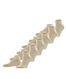 FALKE Herren Sneakersocken Happy 6-Pack, Baumwolle, 6 Paar, Beige (Sand Melange 4650), 43-46