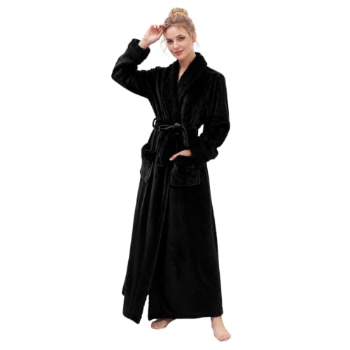 Image of Premium Long Robes for Women: Warm Super Plush Soft Fleece Bathrobes