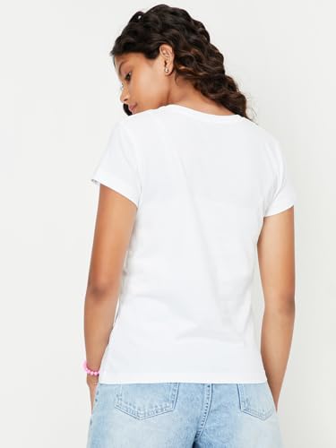 Image of Max Girls Cotton Regular Printed T-Shirt - Pack of 3