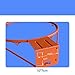 Vaveren 18 inch Basketball Rim Repair Breakaway Portable Accessories Hanging Basketball Hoop Replacement for Park Repairing Home Yard, Orange