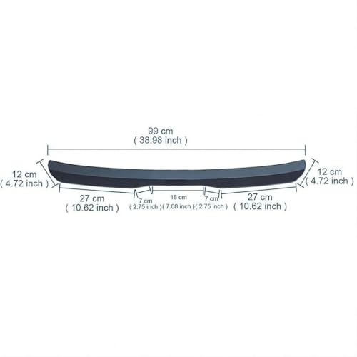 Aileron extérieur style fibre de carbone pour Cadillac SRX de luxe - 4