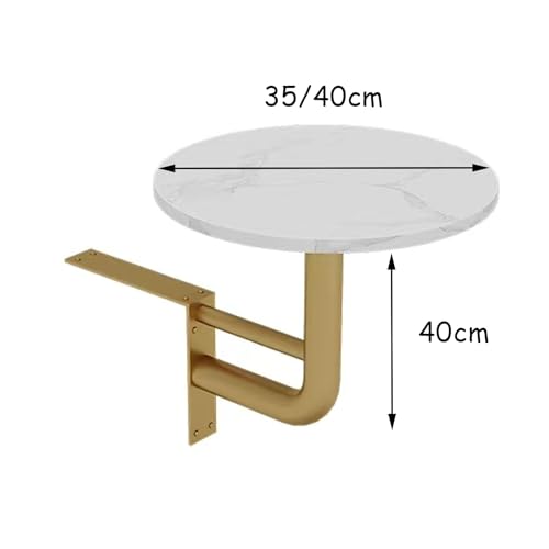 Table de bar ronde murale compacte pour cuisine bistrot et petits espaces