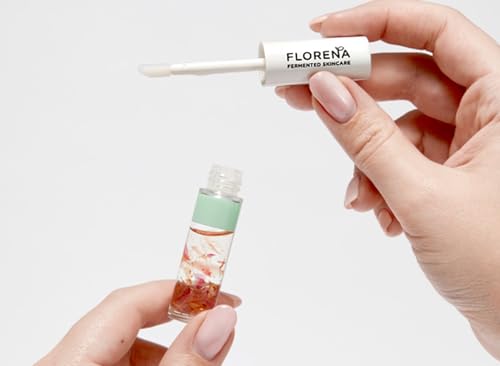 Fermented Skincare Natural Lip Oil Lip Gloss (1x 5mls) 100% Natural Origin. Vegan Formula Lip Gloss. With Real Petals & Fermented Natural Oils. - Image 4