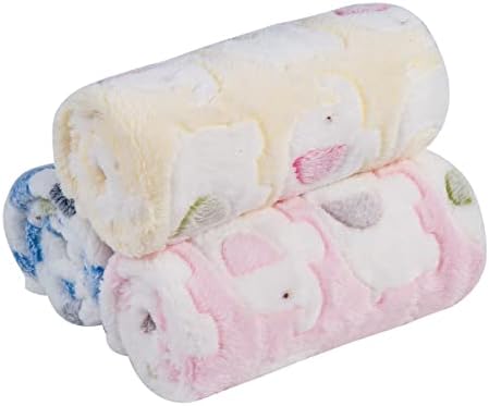 Pet Soft Dog Blankets Washable, Fluffy Cats Puppy Blankets Medium, 3Pack Warm and Soft Pet Throw for Dogs and Cats (3M)